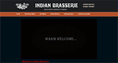 Desktop Screenshot of indianbrasserieonline.co.uk